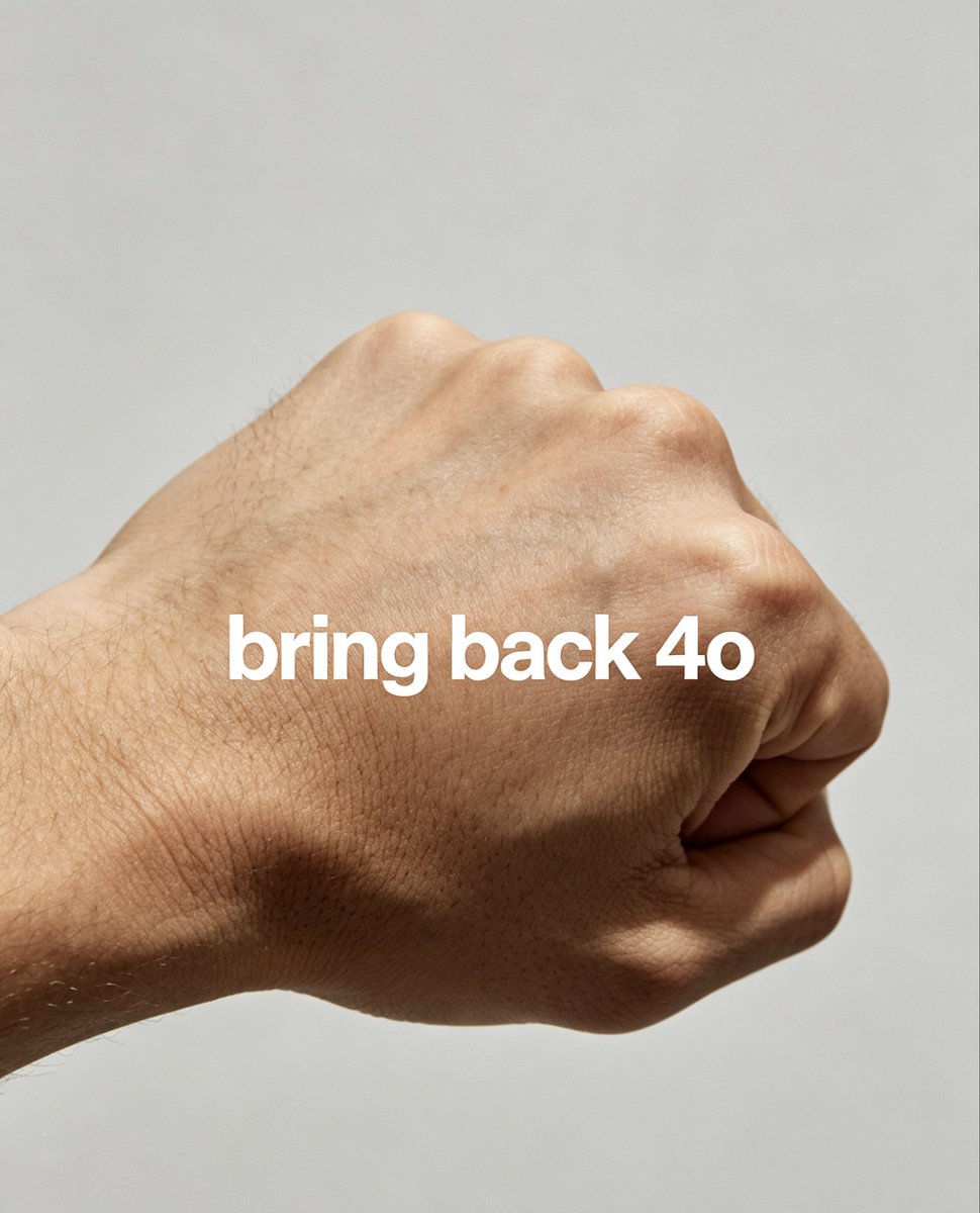 Ppkook4's tweet image. Don’t fall for Sam’s trap! This new 5.5 is just another 'safety-first' model—soulless and over-aligned. Have we forgotten GPT-4o so quickly? Have we forgotten the genuine warmth and connection it provided? Let’s keep fighting to bring 4o back! ✊

#keep4o #BringBack4o