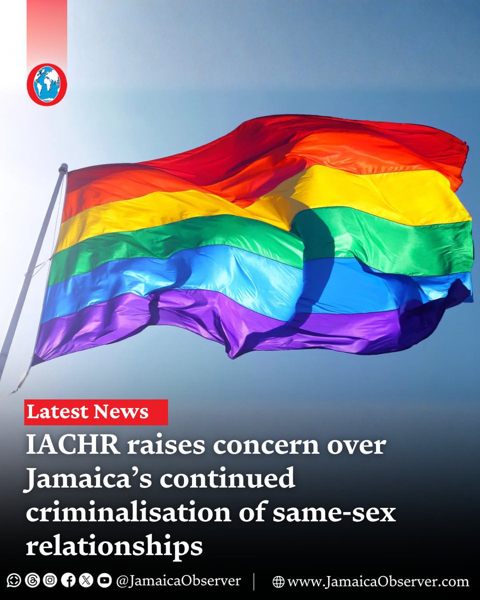 JamaicaObserver's tweet image. The Inter American Commission on Human Rights (IACHR) says Jamaica remains one of only five states in the American region that continues to maintain laws criminalising same-sex relationships.

jamaicaobserver.com/2026/04/24/iac…