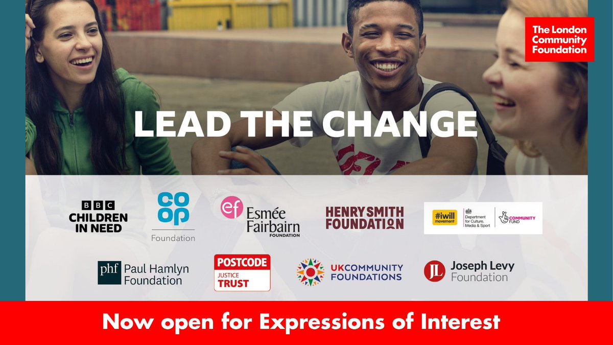 London_cf's tweet photo. Reminder: Lead the Change.

Now open for expressions of interest from community organisations in #Croydon, investing in youth leadership, community connection and opportunity. 

Deadline 29th April: https://t.co/WuZlOsCQSk https://t.co/YdpDbf5Fyq