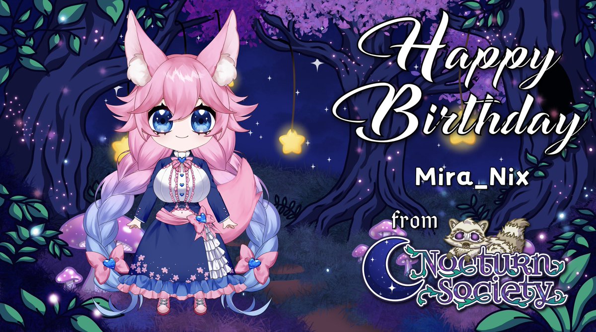 NocturnSociety's tweet image. Happy BELATED Birthday to @Mira_Nix!

Mira’s birthday was on April 22nd! We hope you had a fantastic day💜💙

#birthday #happybirthday #nocturnsociety