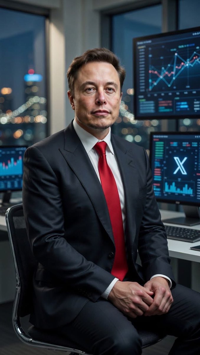 ElonMusk7X6854's tweet image. "Leadership that moves markets. 🚀
Elon in the zone. What’s your next big play? #Tesla #X #ElonMusk"
"Wall Street watching. Elon watching the charts.
Real ones know. 💼📈 #BusinessMindset"
"CEO mode: Activated.
From rockets to returns. Who else building the future? #Entrepreneur