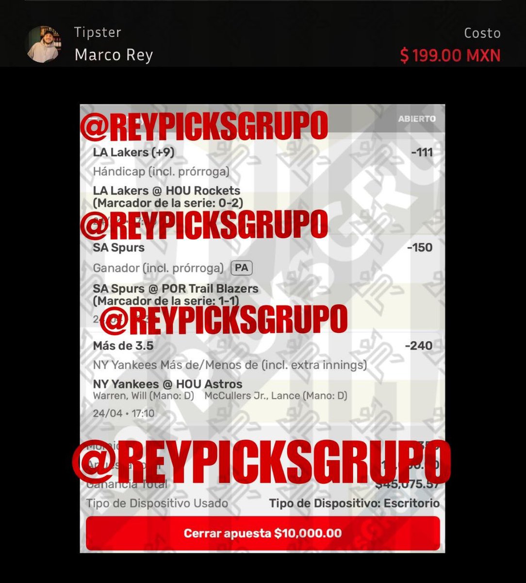 Picks de Tipsters GRATIS tweet media