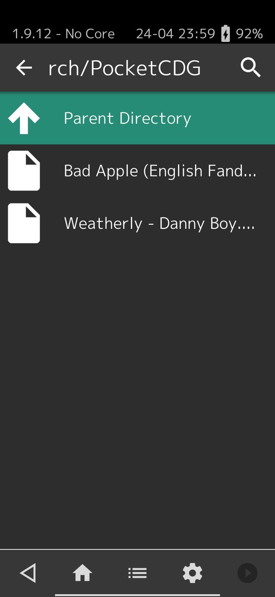 SmilerB9's tweet image. I had a go at making a #CDG for #PocketCDG on #RetroArchPlus for #android.
It's  #difficult without purchasing #Karaoke #software.
It's #impossible to do #lyrics, only a #sentence can be done #free (so I gave up).
Here's #screenshots &amp;amp; a #clip to show my #project, #BadApple CDG.