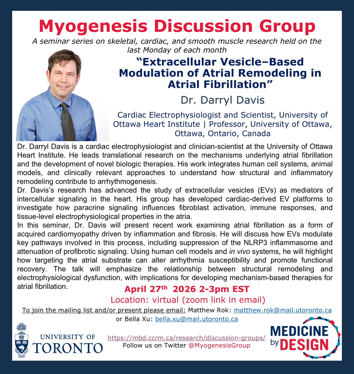 Myogenesis Discussion Group tweet media