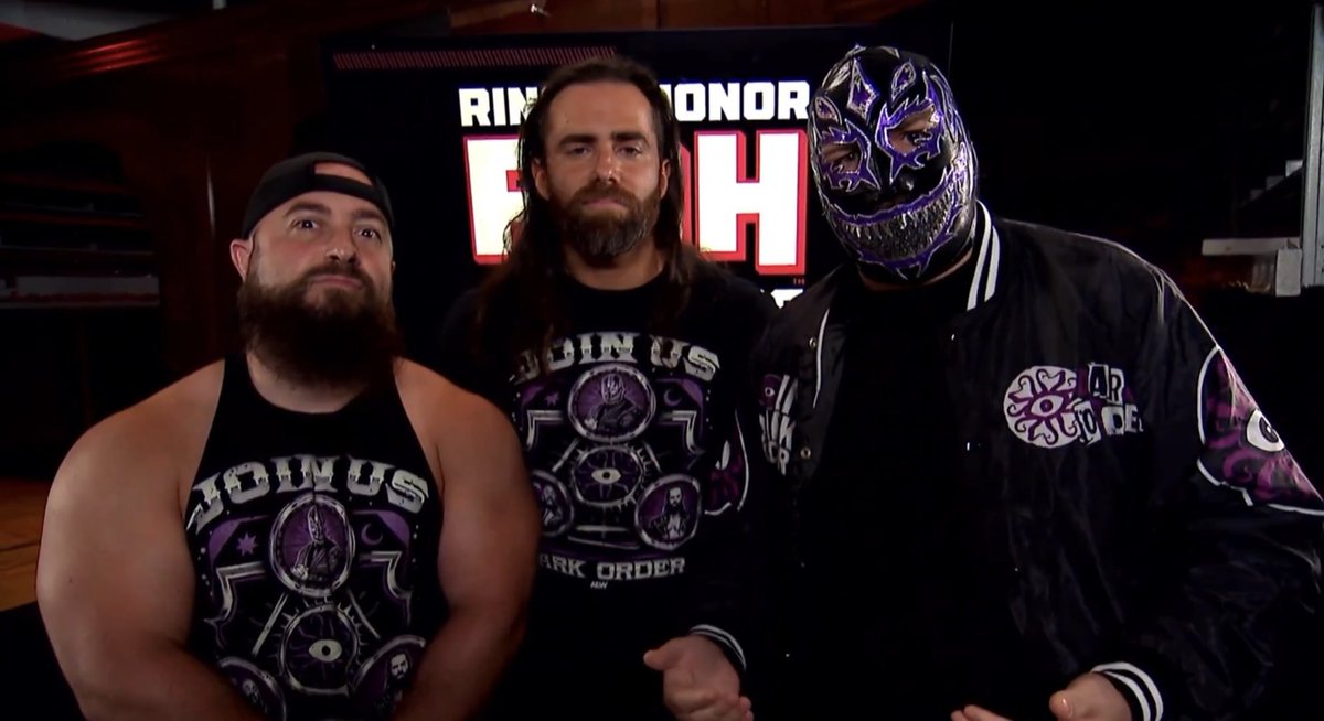BlazexInferno's tweet image. #AlexReynolds #EvilUno #JohnSilver #TheDarkOrder #DarkOrderForever #ROH #RingofHonor #WatchROH #HonorClub