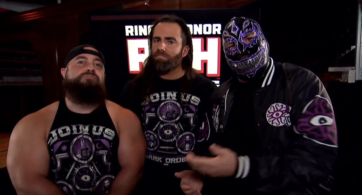 BlazexInferno's tweet image. #AlexReynolds #EvilUno #JohnSilver #TheDarkOrder #DarkOrderForever #ROH #RingofHonor #WatchROH #HonorClub
