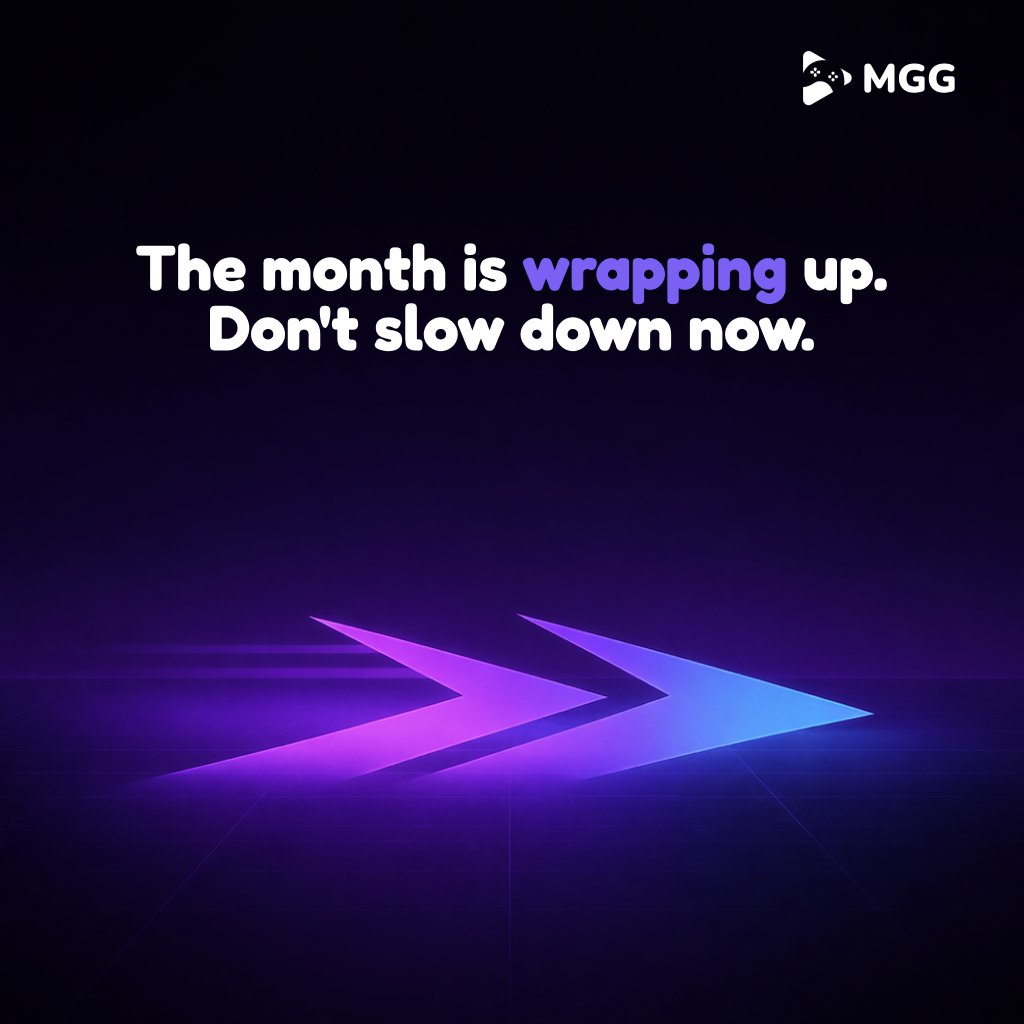 XarioIgnatius's tweet image. The month is wrapping up. Don't slow down now.

Finish your week strong, secure your assets, and get ready for the weekend PvP. ⚔️

#GameFi #Web3Gaming #MGG #MGGARENA  $MGG