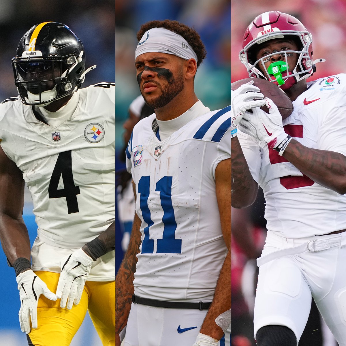 DK Metcalf with Michael Pittman Jr. and Germie Bernard 😳

If Aaron Rodgers returns to the Steelers, he's going to have some DAWGS at WR 🔥

#NFL | #HereWeGo