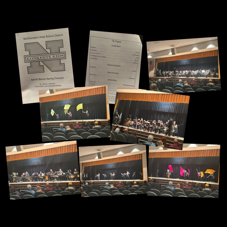 NAHS1619's tweet photo. So many great performances at tonight's NAHS Bands Spring Concert! Concert, Percussion, Jazz, and the brand-new Indoor Color Guard! #kkidpride #kkidsthrive https://t.co/Eo1nlw3nKS