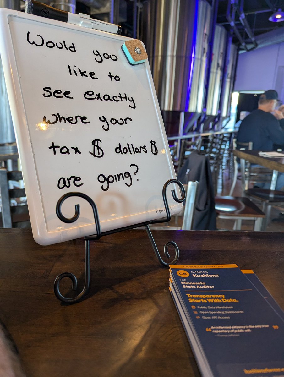 sqlcorpsman's tweet image. A beautiful day in #minnesota talking about how we can empower the public with transparent municipal financial data!

Thrilling topic, right?

Time to get the local government ready for data requests!

Might as well build the APIs now.
#transparency #MNPolitics #libertarian