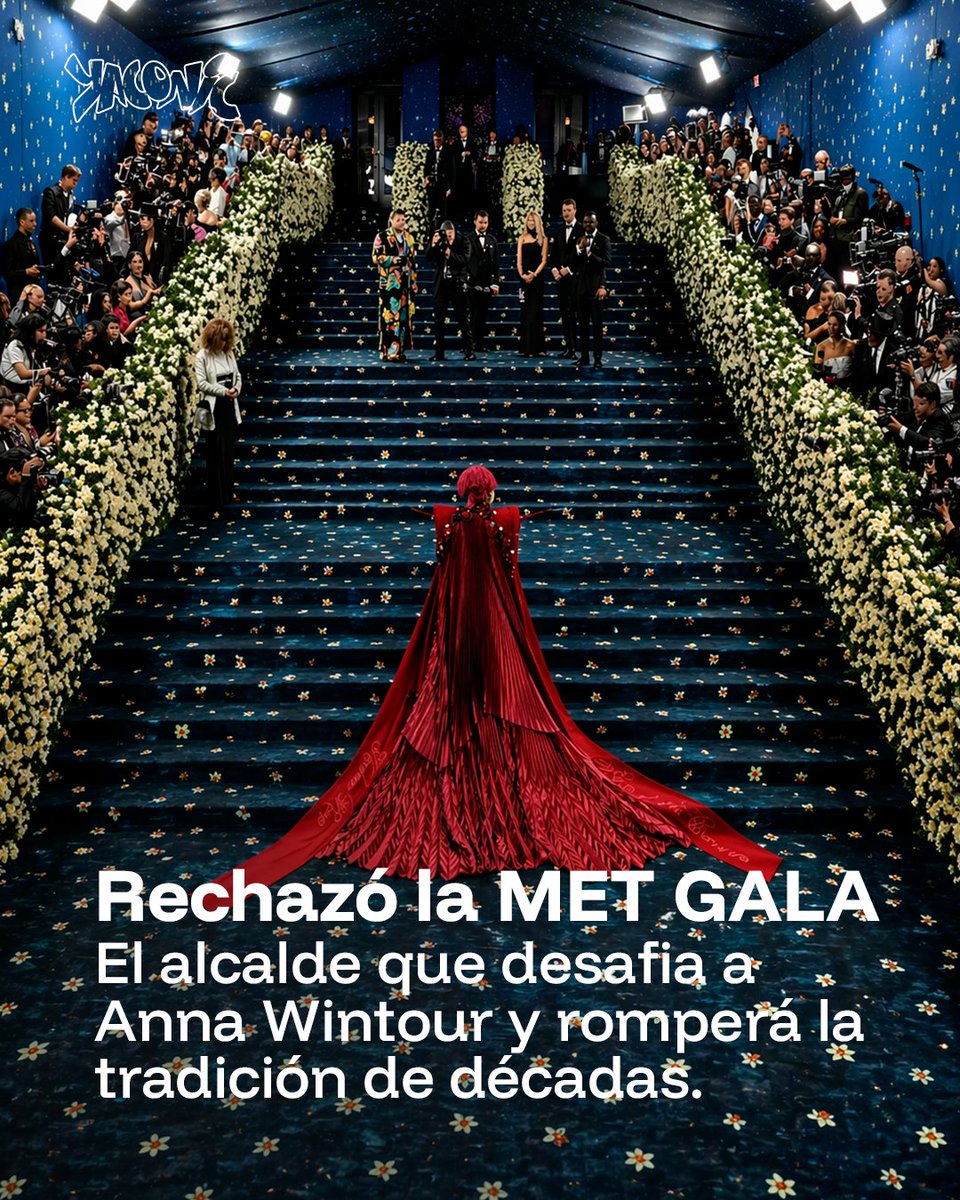Yaconic's tweet photo. Este 4 de mayo, la temática es "Costume Art", pero el enunciado más potente es la silla vacía de un gobernador que eligió la calle sobre el flash. ¿Es este el fin de la Met Gala como validación absoluta?

🔗 https://t.co/dthAs2etun🔗 https://t.co/z4yL9oYwpj
