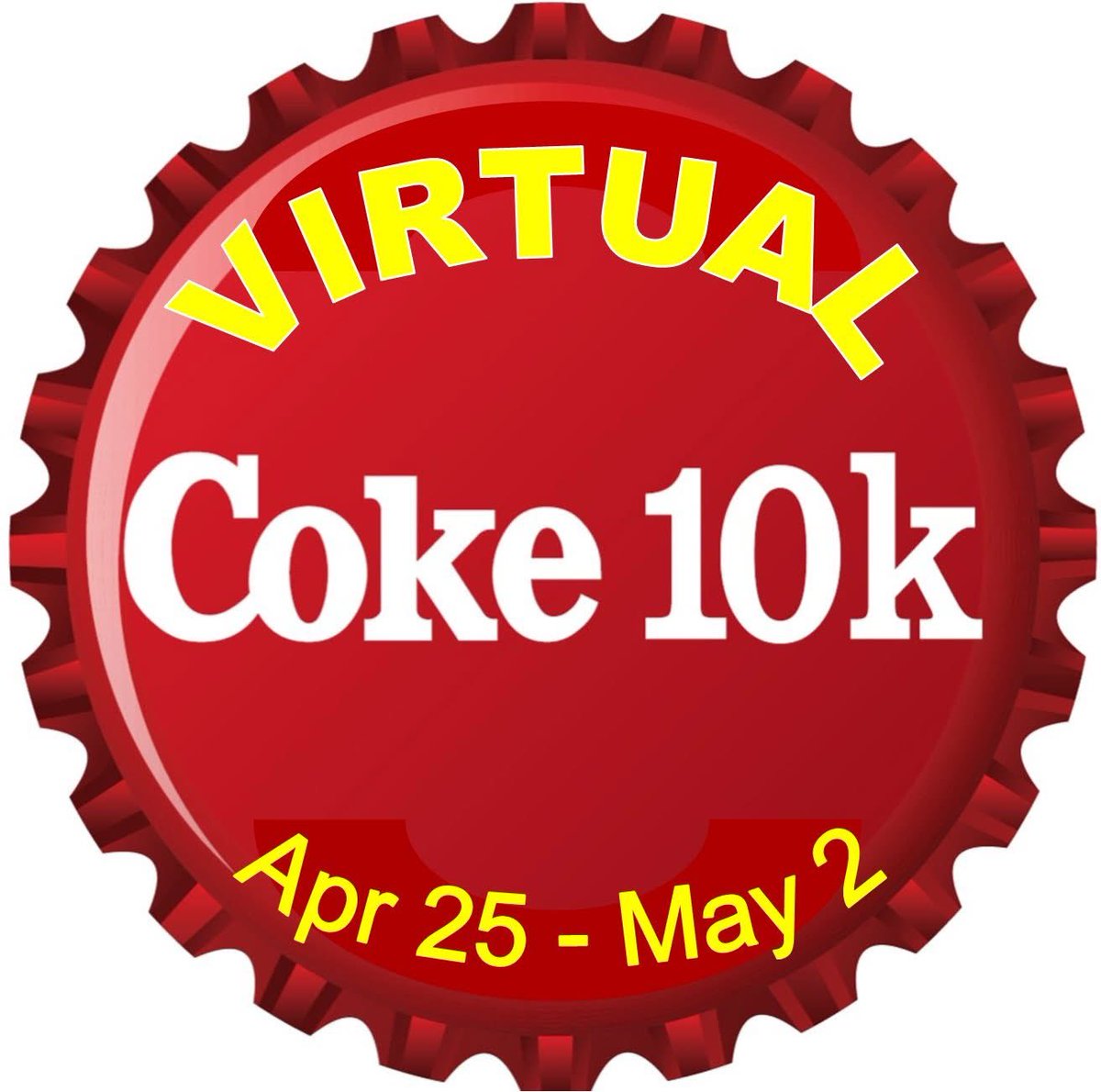 Coke10k's tweet photo. “Commit to be Fit” Saturday 4/25/26
50 MINUTES (10 minute walk, 15 minute run, 5 minute walk, 15 minute run, 5 minute walk)
-OR- you can log your virtual miles today … timing for Virtual Coke10k opens Saturday April 25th at 12am CDT and will close Saturday May 2nd at 3pm CDT … https://t.co/iBe0ROQel8
