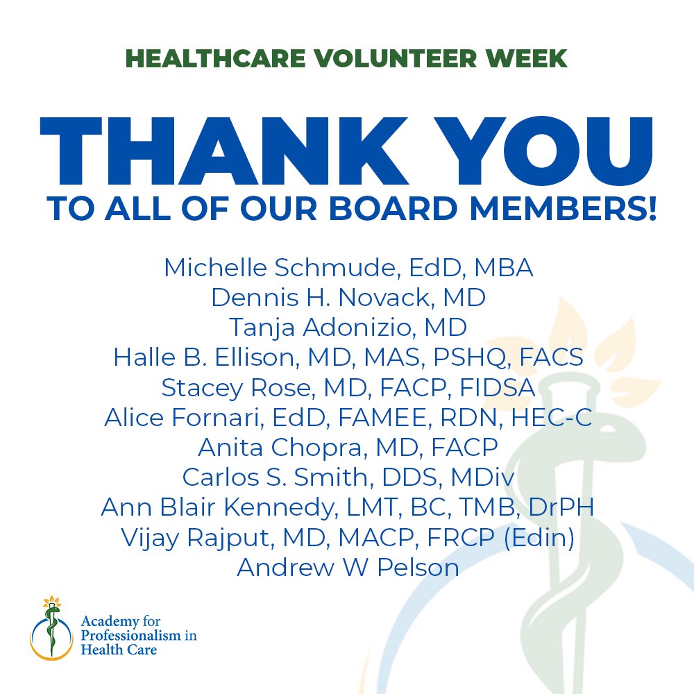 TheAPHC's tweet photo. During National Healthcare Volunteers Week, we are proud to recognize our Board of Directors for their dedication to our mission.

Thank you so much for your leadership, and dedication. We are grateful for all that you do.

#HealthcareVolunteersWeek #VolunteerAppreciation
#APHC https://t.co/aBrTJyE1tM