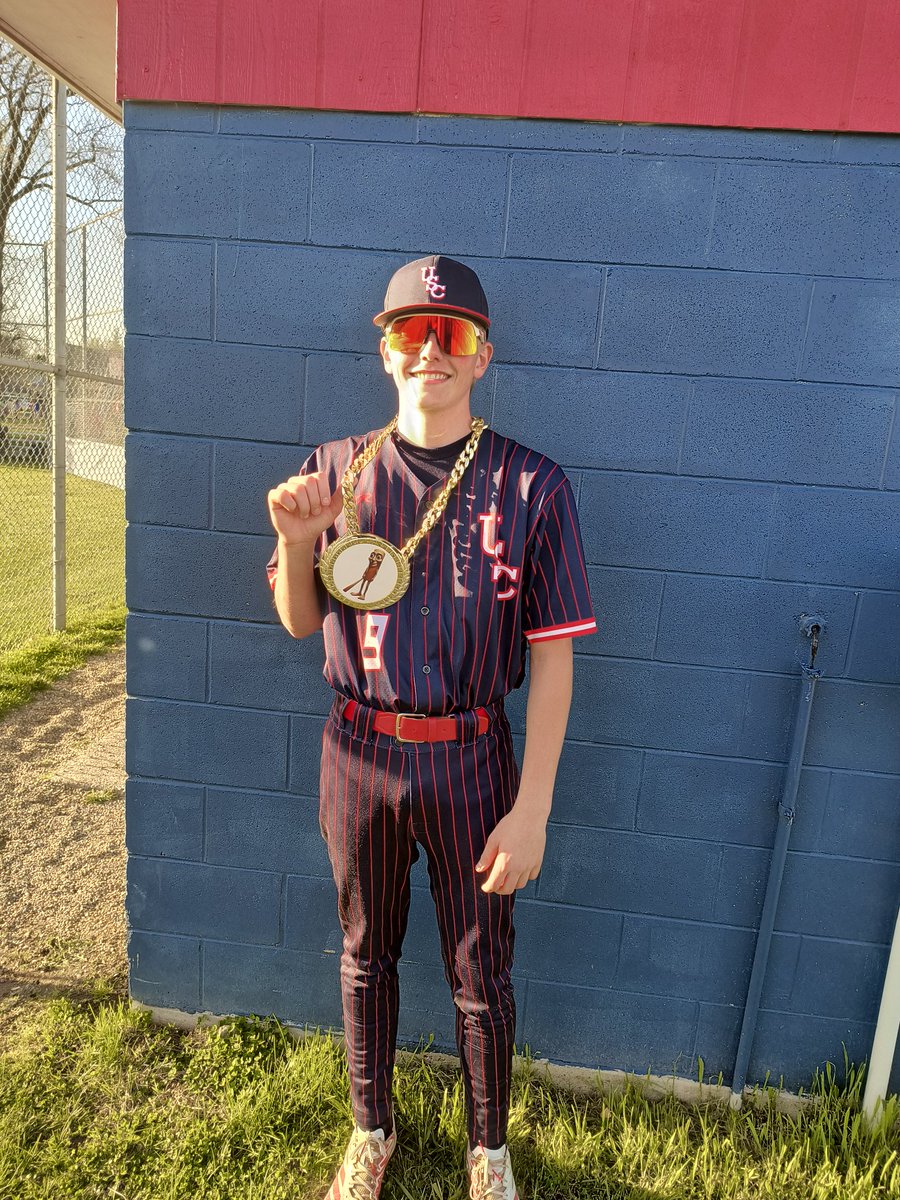 USCRebelbasball's tweet photo. *WALK-OFF ALERT* 

Down 3-1, 2 out in the ⬇️7 and the boys rallied for the 4-3 walkoff win over Randolph!

M. Haugh walked, K. Bullerman knocks him in w/ a double. Advances to 3rd. Atchley singles to tie it. B. Getchell steals 2 and scores on Clay's 1B to CF! 

#tungtungPOG https://t.co/e1BceYuwQw