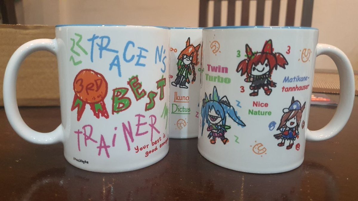 snack 🍔👾🦇 ➡️ making uma mugs! tweet media