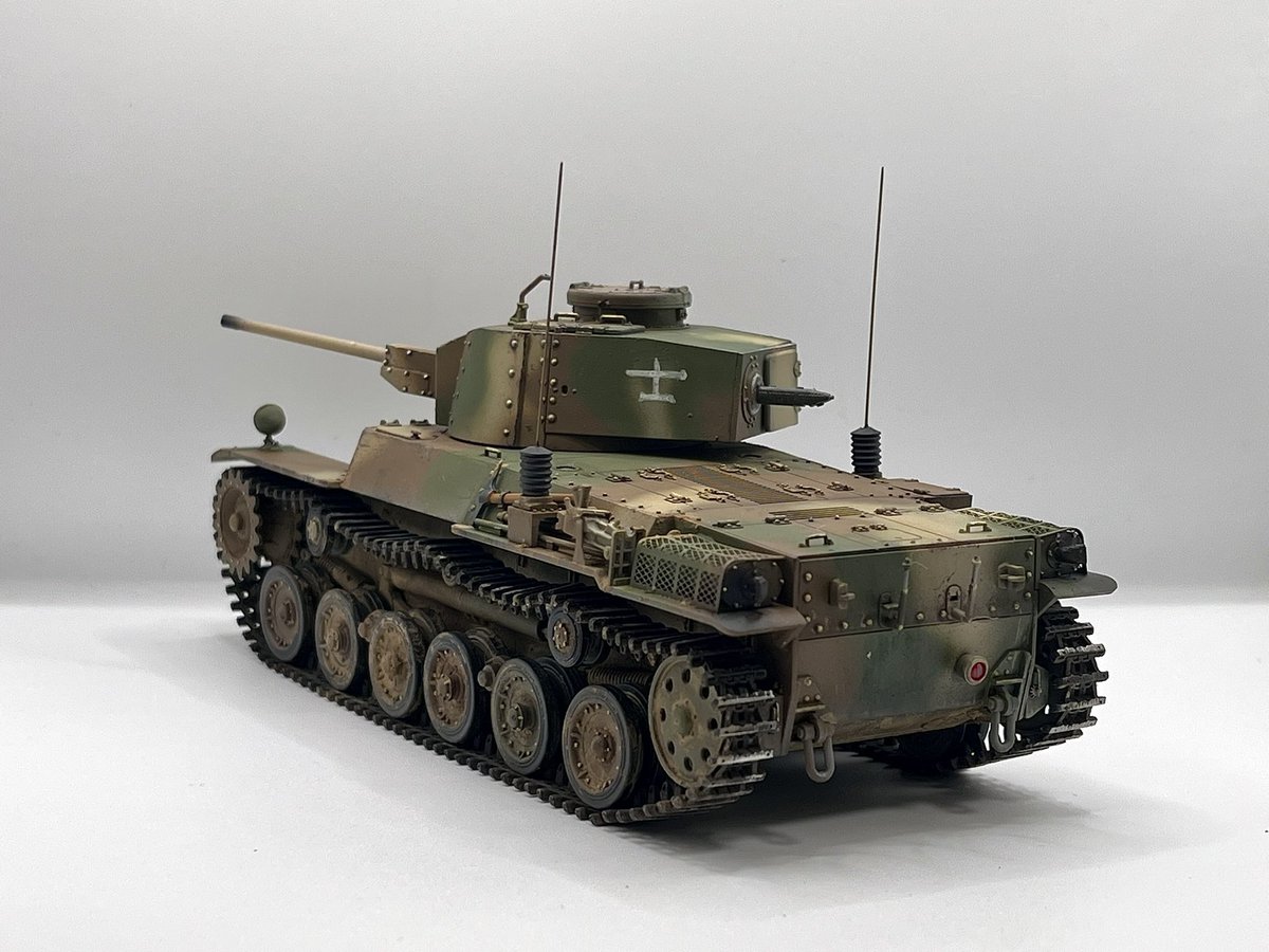 1/35 一式中戦車（ファインモールド)

完成！
組み立て〜塗装まで2日で終わる良キットです。
ディテールも綺麗で、とても楽しめました。