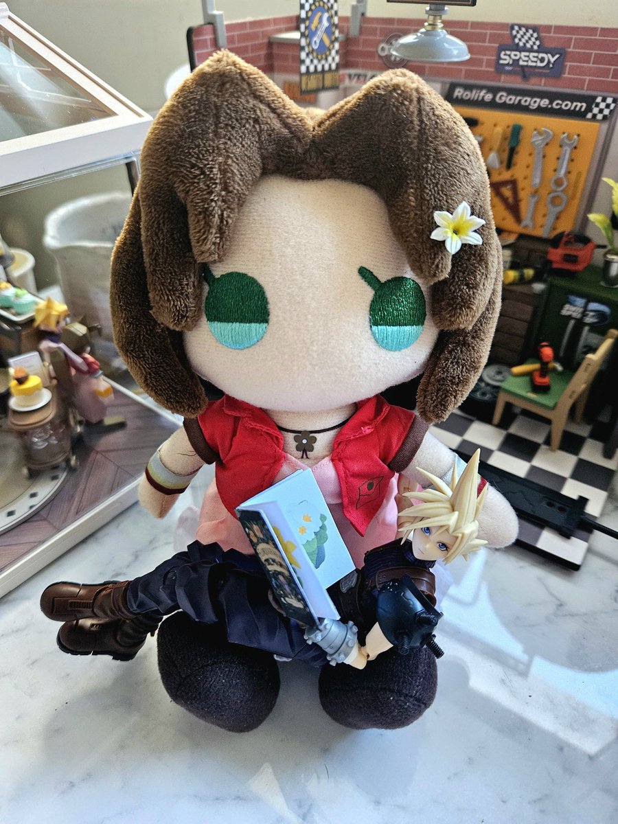 Cloud is reading the language of flowers to Aerith. 🌸