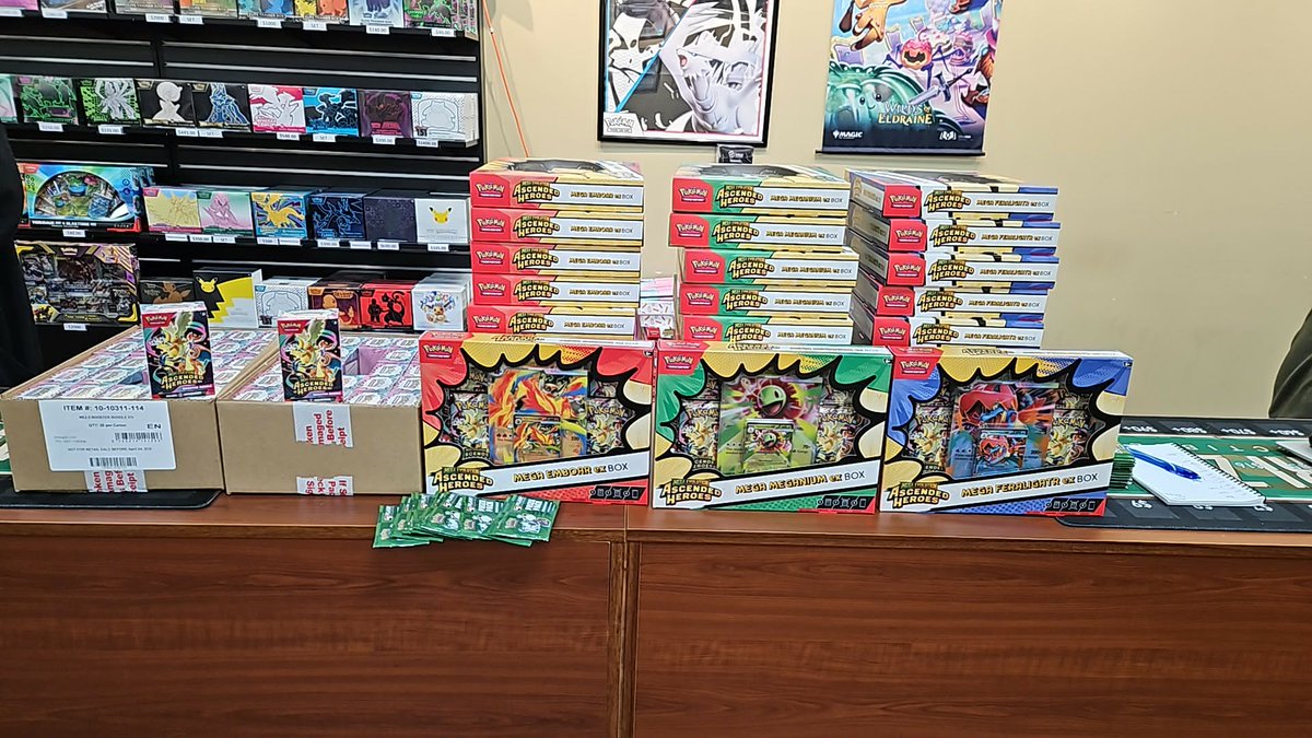 SafariZoneHQ's tweet image. Thank you to all 28 Players tonight for coming to our League Challenge. 

Players were able to purchase 1 of each ex Box and 1 Booster Bundle for $100. 

#Pokemon 
#SafariZone 
#AscendedHeroes