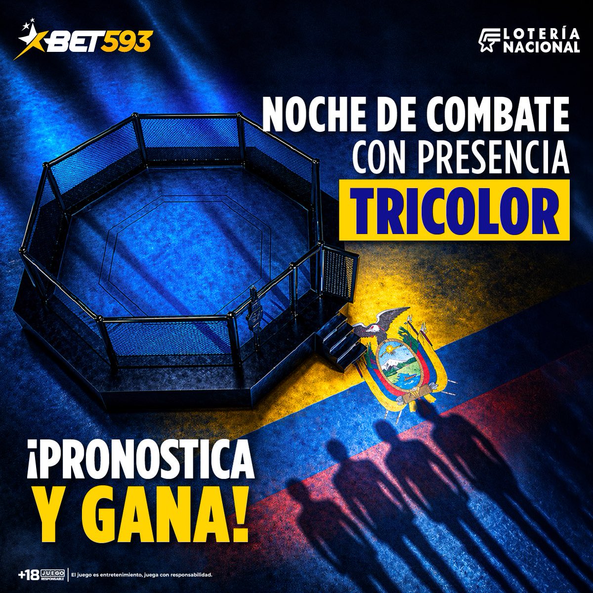 bet593's tweet image. ¡Ecuador entra al octágono! 🇪🇨👊 Este sábado, Adrián Luna Martinetti regresa a la acción en un combate que promete pura adrenalina. ¿Estás listo para apoyar al tricolor en la jaula más famosa del mundo? ¡Vamos por esa victoria! 🏆🔥

Pronostica en Bet593.

#Bet593 #GanoConBet593