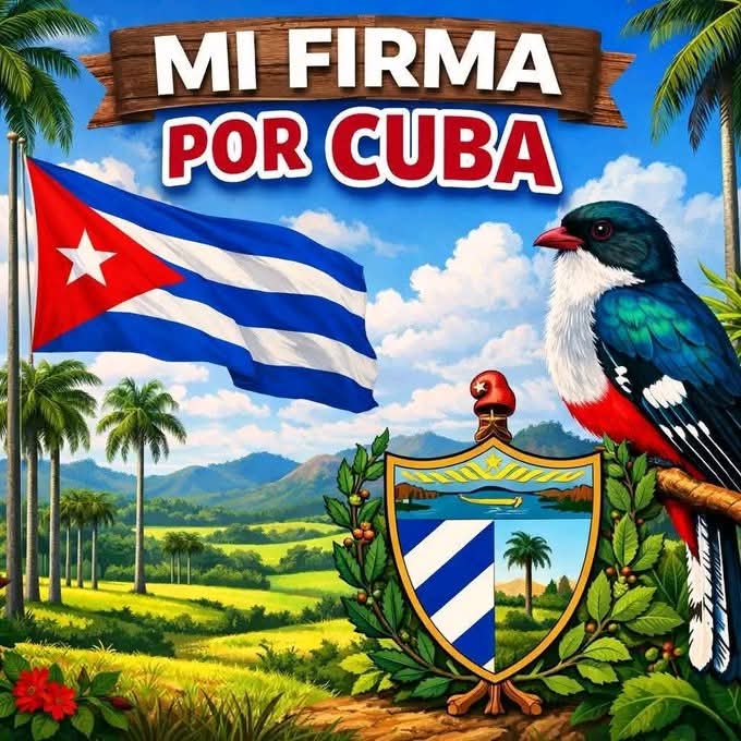 Mi firma es por #Cuba, por la soberanía, por la paz, contra el bloqueo, contra la guerra. #MiFirmaPorLaPatria #TumbaElBloqueo #CubaEstáFirme