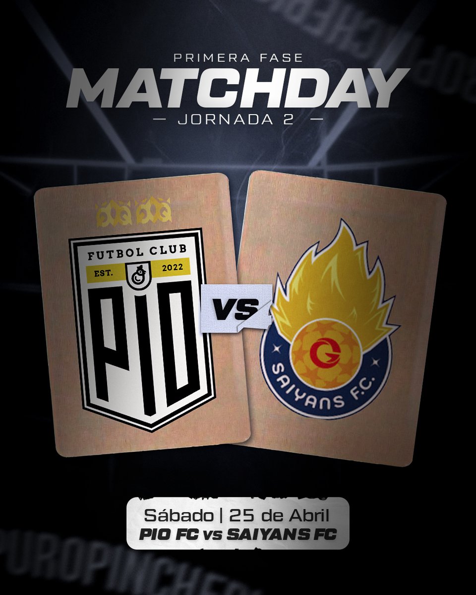 Mañana jugamos nuestro segundo partido de la primera fase contra Saiyans FC 👊

13H 🇲🇽 | 21H 🇪🇸

Por el canal de la presi (con señal, ahora si) 🥳