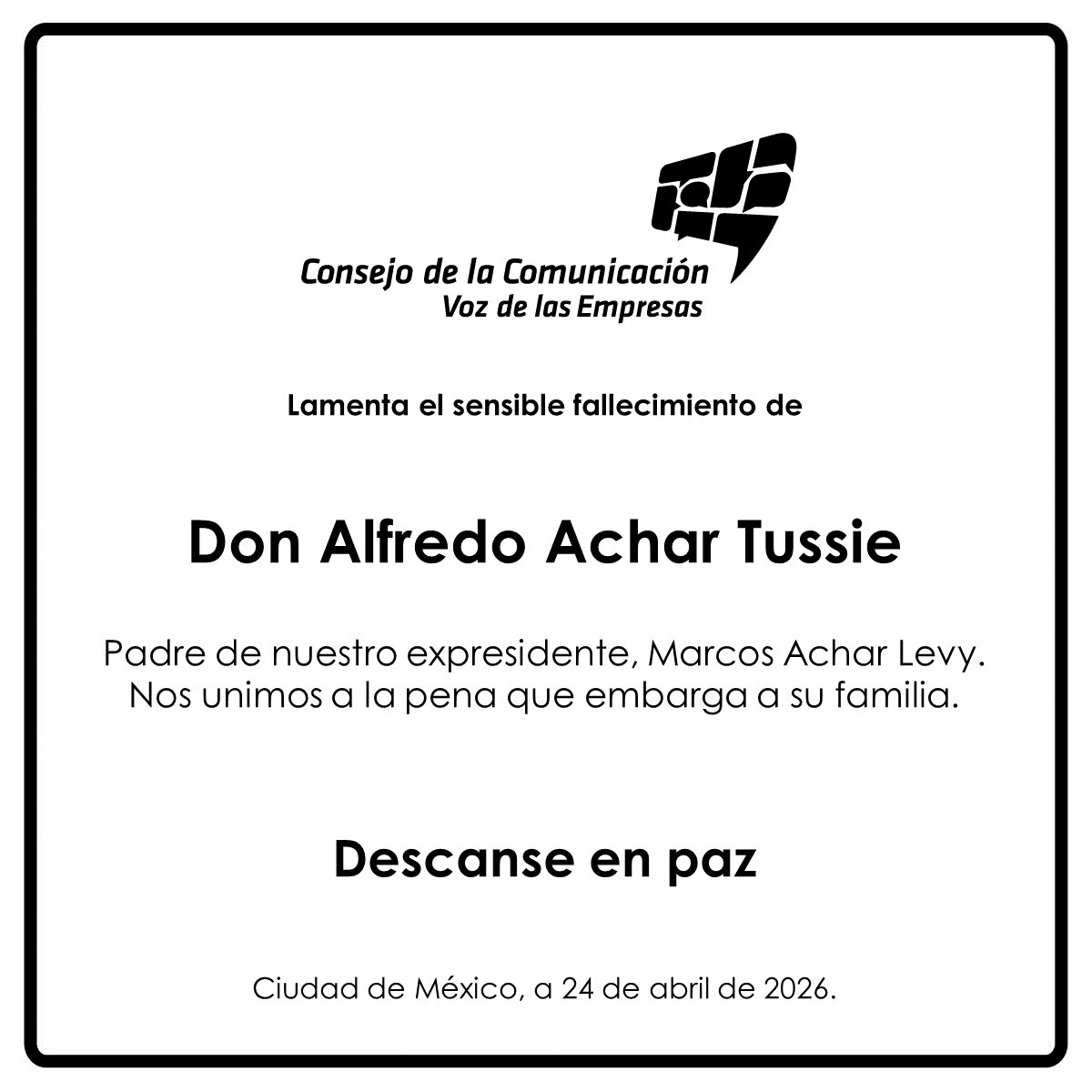 Consejo Comunicación tweet media