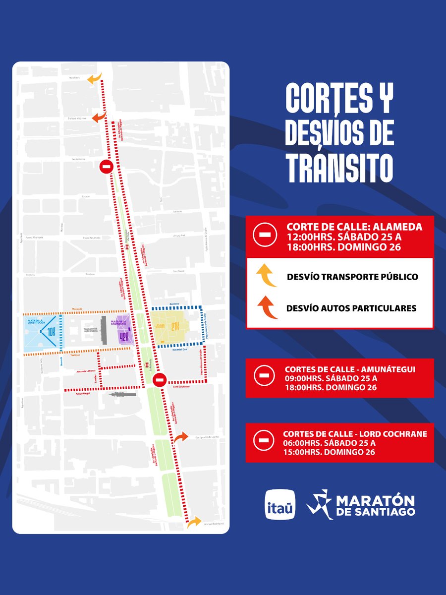 ADPrensa's tweet photo. Todo listo para el Itaú Maratón de Santiago 2026 https://t.co/3SH1yVuHUw