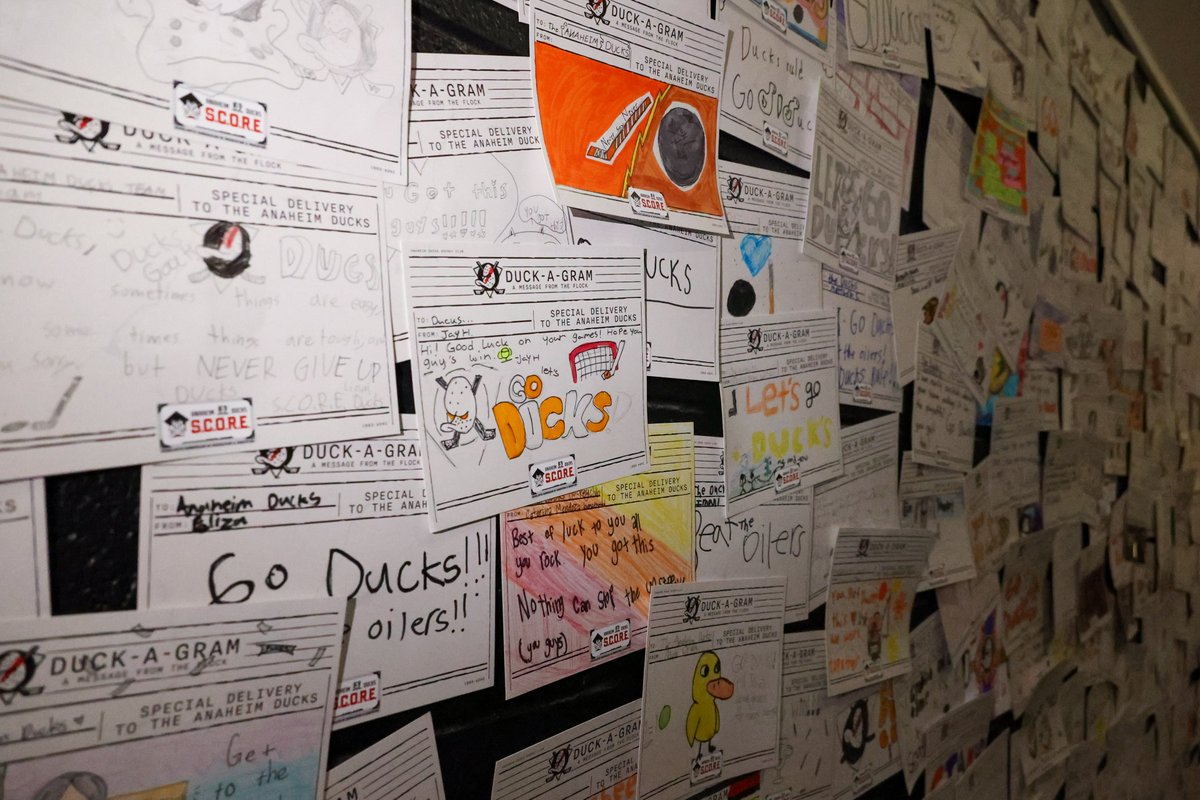AnaheimDucks's tweet image. Arriving with Duck-A-Grams from local students 🧡

You are with us every step of the way, Orange Country. 

#FlyTogether