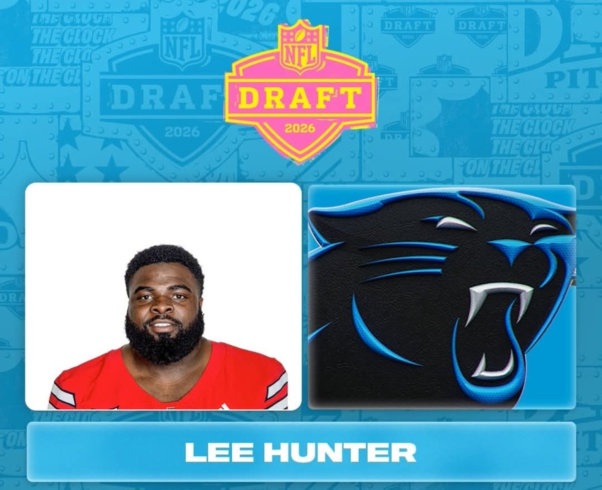 PanthersCDMX's tweet photo. En el Rd2 y con el pick 51 Carolina selecciona a Lee Hunter DT de Texas para aportar en la linea Defensiva #KeepPounding 📋👍🏼 !!! https://t.co/ytGQyiE5ZW