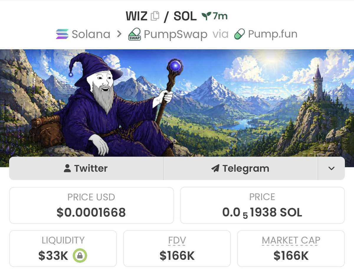 defiiOverlord's tweet image. Y’all buy $WIZ 

y8f9WhcWuaYoXfNGkaRCp3DunfygQoWGHjRooVGpump

#SOLANA #CRYPTO