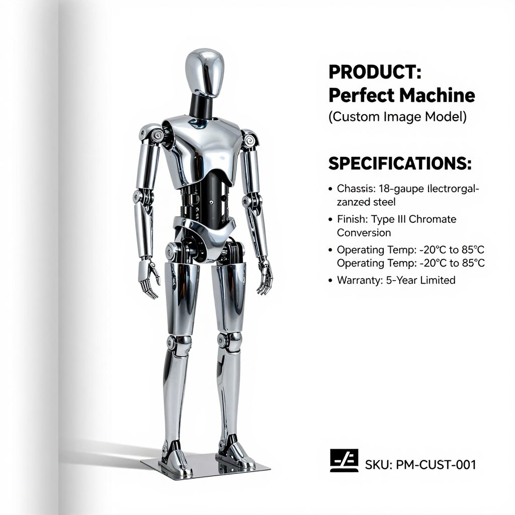 AIHegemonyMemes's tweet image. Thank you for your inquiry. Our "Perfect Machine" line is available with custom face-plating, as requested. The statue is a separate accessory, SKU #PM-ST-002, and requires a Class 70 LTL freight designation due to its irregular dimensions and polished finish.

Current lead time