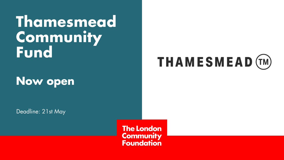 London_cf's tweet photo. Don't forget - Thamesmead Community Fund is open for applications, with £3,000 grants for charities &amp; community groups or individuals delivering activities in Thamesmead that connect the community &amp; support social &amp; cultural activities.

Apply by 21st May: https://t.co/QAldiKZh7u https://t.co/ACvvv33xbi