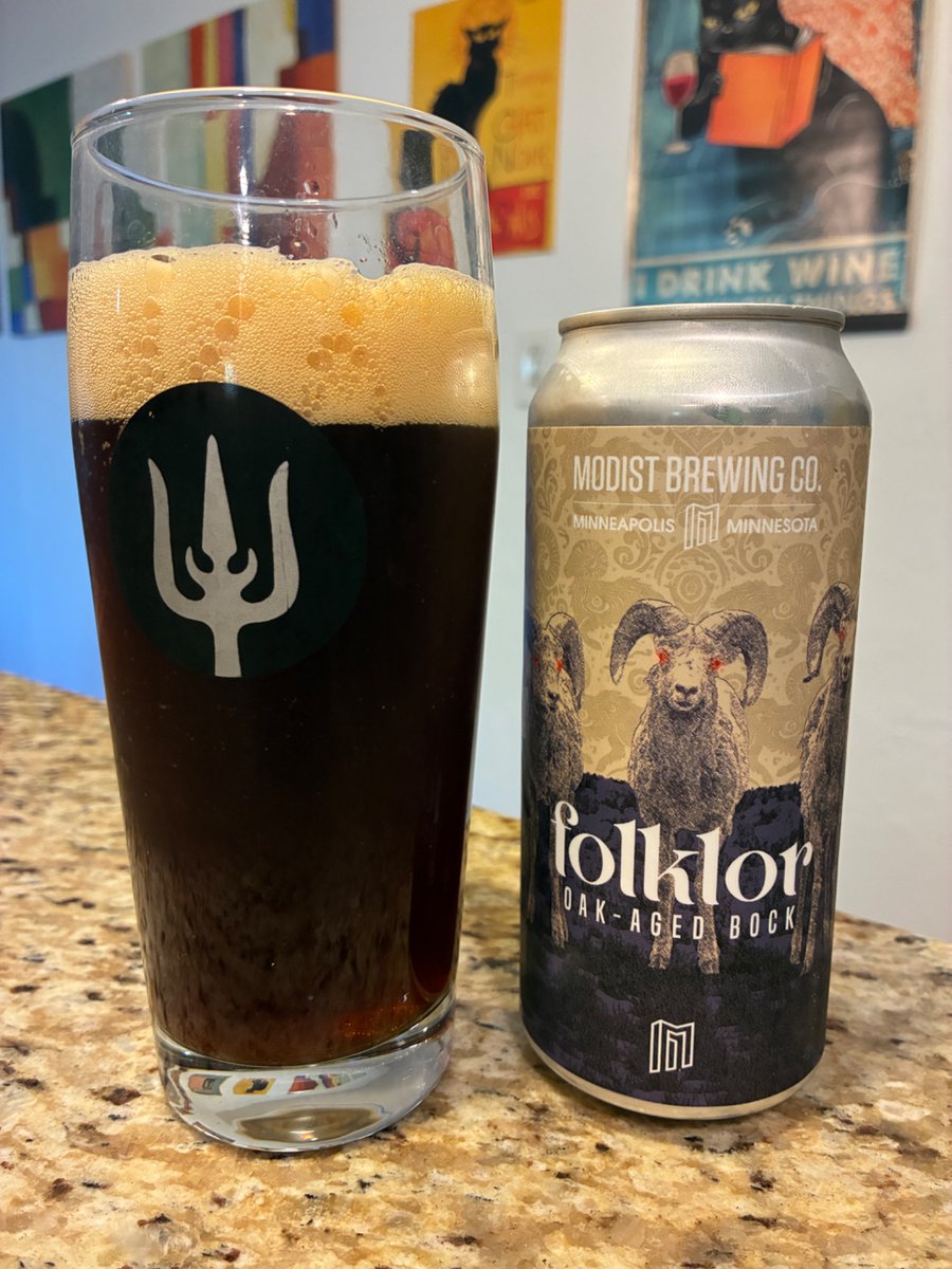 Filmiliarity's tweet photo. I couldn’t find an actual Maibock closer than a two-hour drive away, so I settled on this. The name “Folklor” seemed appropriate for the movies that @therealjoebob and @kinky_horror will be showing on #TheLastDriveIn for tonight’s #Walpurgisnacht special. Cheers, mutants! https://t.co/hNcpaFOl1t