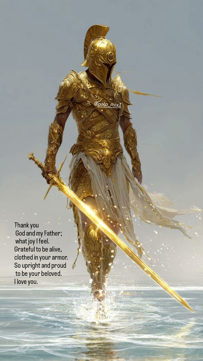 POLO_MIX's tweet image. Thank you, God and my Father; what joy I feel. Grateful to be alive, clothed in your armor. So upright and proud to be your beloved. I love you.
#God #godlovesme #godlovesyou #godlovesusall