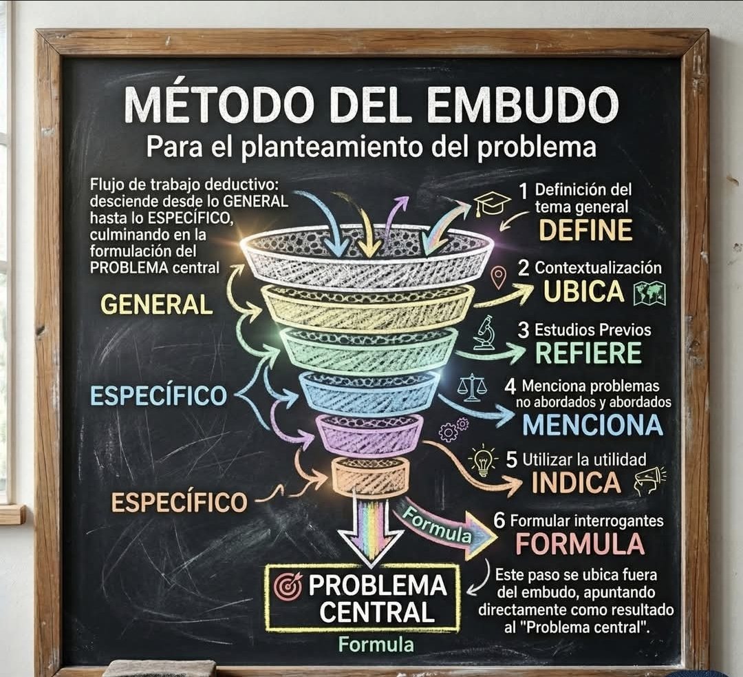 investigacion_c's tweet image. Metodo  del embudo para el planteamiento  del problema  de una investigación científica 
#profesor  #AsesoríaDeTesis #Tesinas #Monografías #SolutionsEngineer #Tesis #Asesoramientodetesis #asesoria #asesordetesis #asesoríadetesis #asesoriadetesis  #asesoríaacadémica