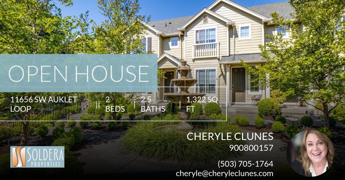CheryleClunes's tweet photo. Don't miss the chance to tour this fantastic property April 25th at 11:00am hosted by Ginger Vaadi, Buyer Broker with Soldera Properties, Inc. Show this post to someone who should attend this open house.  😃

Helping YOU Make YOUR... https://t.co/2rv7MHAzwf https://t.co/ZC24nCiqMv