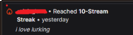 Mefssss's tweet photo. been a while since i seen a good streak going, its the little things like this that make me big smile :D luv the lurkers https://t.co/BhO4fUp8bS