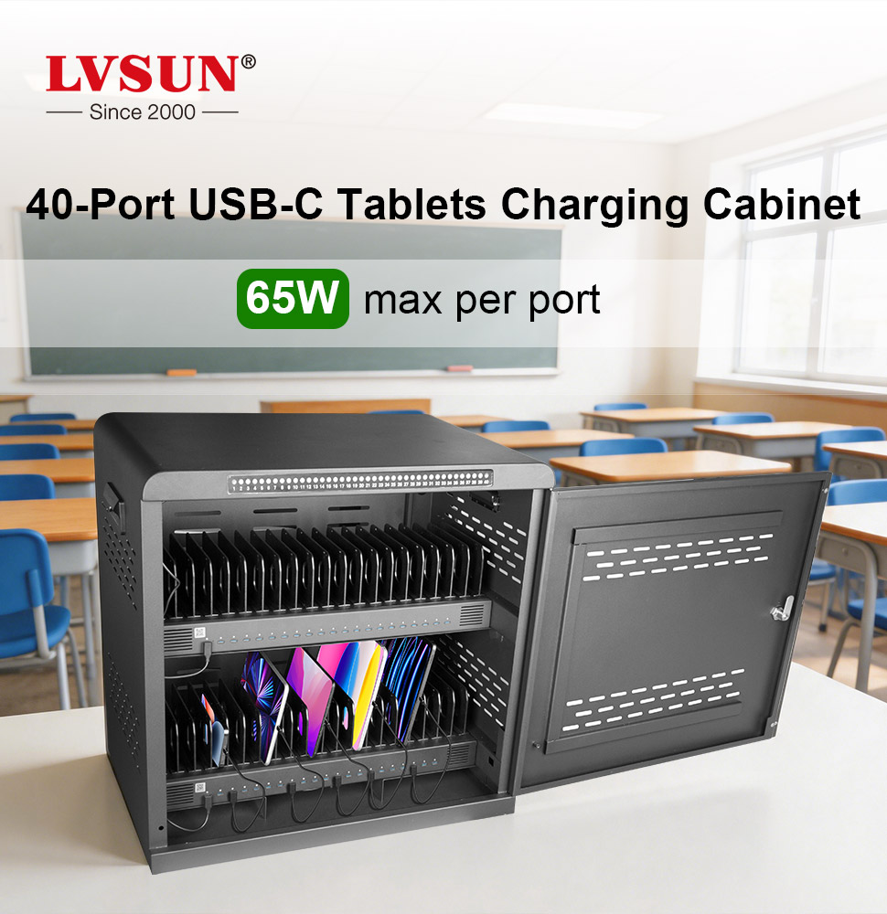 Lvsun9Lvsun's tweet image. Stop juggling charging stations! The USB-C 40 Charging Cabinet is your all-in-one hub for storing, charging, and securing tablet fleets. Perfect for IT teams, educators, and facility managers.🔌 #ChargingSolutions #ProductivityHack