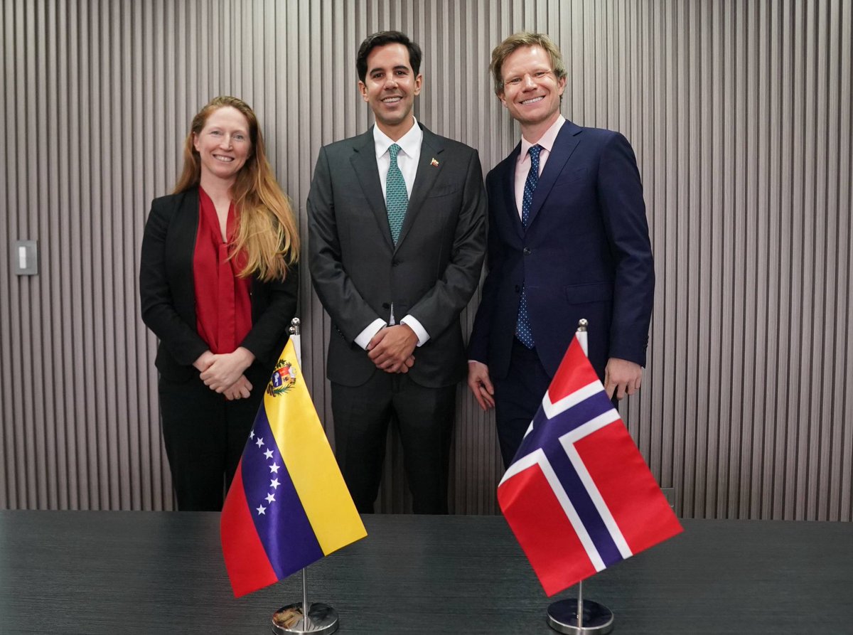 Cancilleria_ve's tweet image. 📰#Noticia | Venezuela y Noruega sostienen diálogo de trabajo bilateral en Caracas

Las partes revisaron la agenda de cooperación existente y abordaron temas de interés compartido.

mppre.gob.ve/publicacion/71…