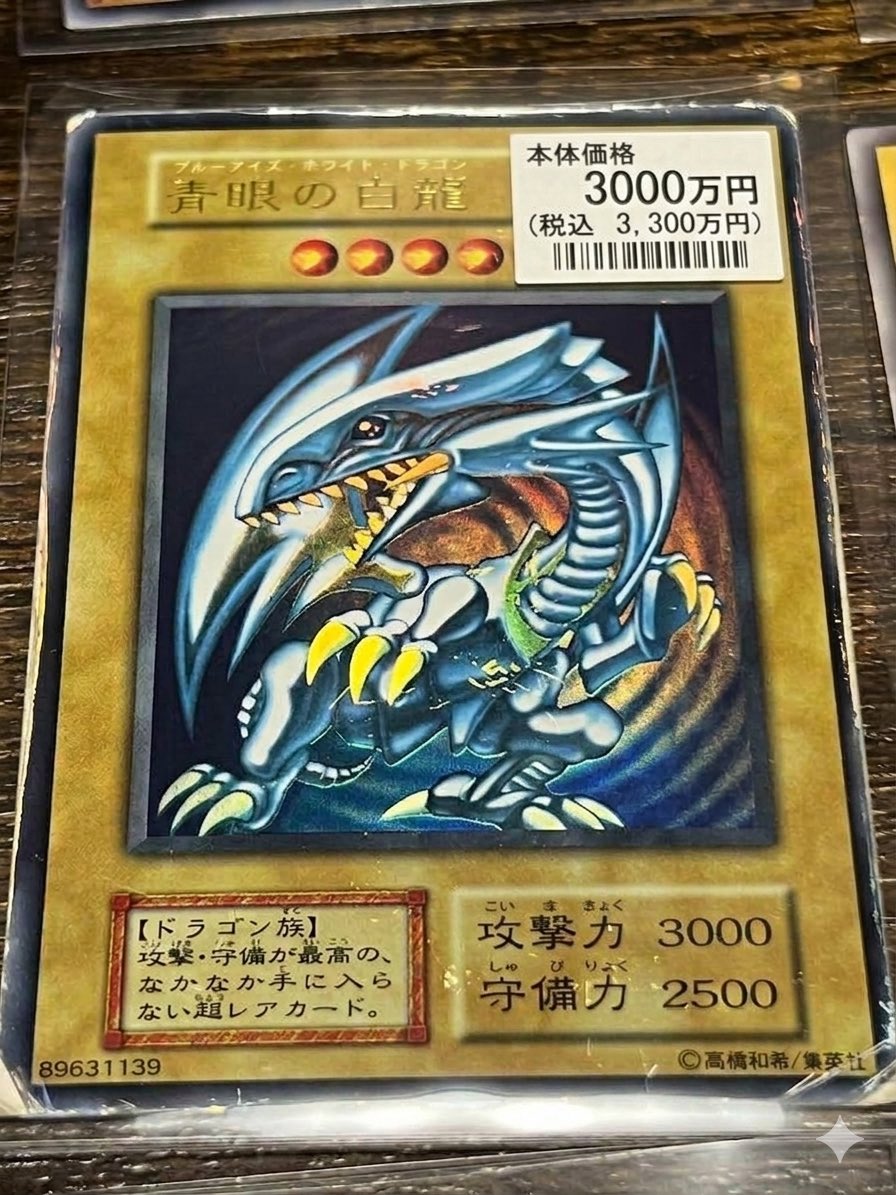 眼の白龍 レアカード 大枠ズレエラー品 遊戯王 青眼の白龍 初期 EX版 ウルトラレア 希少品 1
