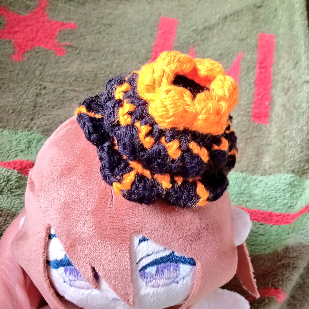 ウニって言われたので編みなおしました。
可愛くできたと思う
