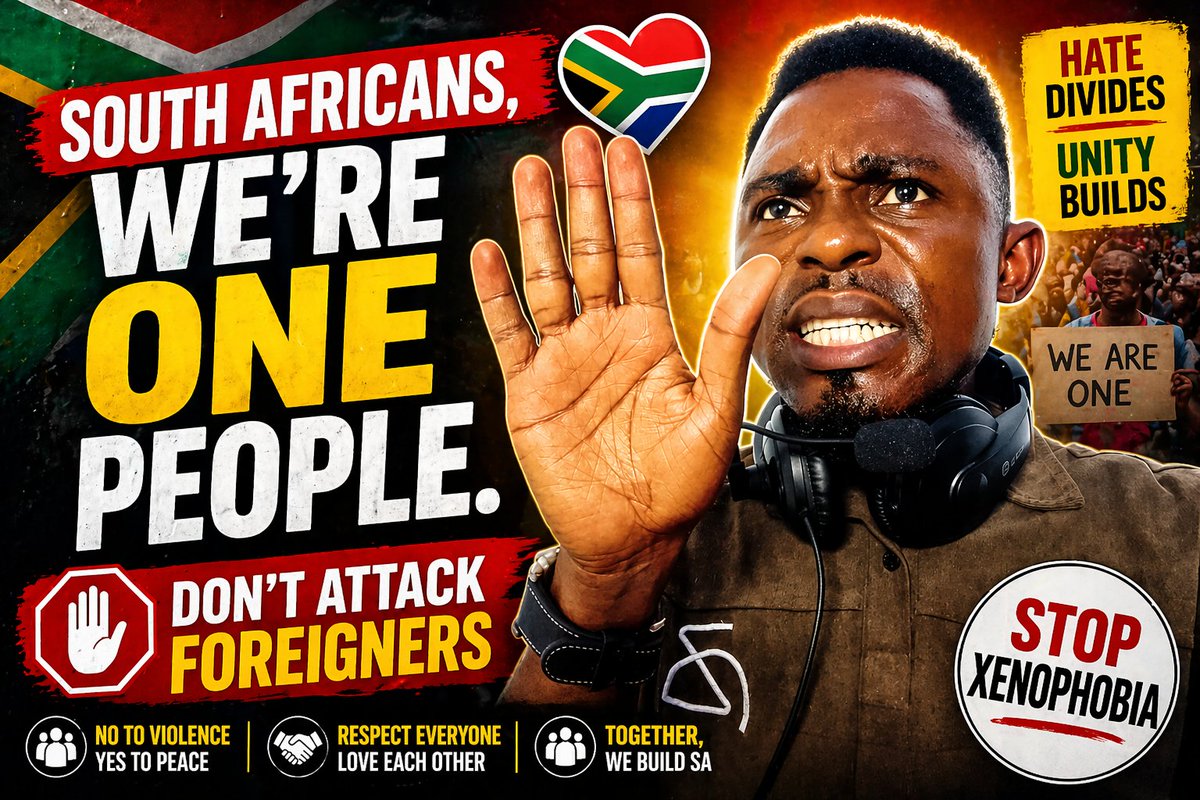 BoadiWilliam2's tweet photo. WE ARE ONE, STOP XENOPHOBIA https://t.co/H3E4vYJZob