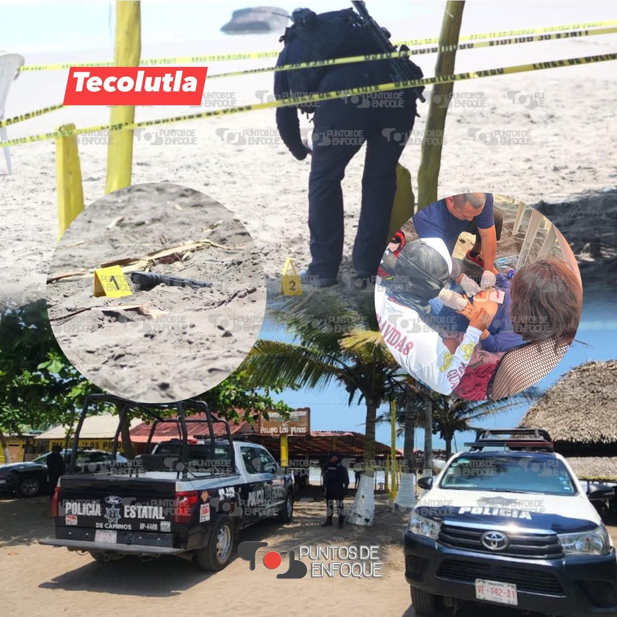 PuntosDenfoque's tweet photo. 🔴📲#Tecolutla | Tres #lesionados con arma de fu3g0 en playas en la comunidad de #MonteGordo #Veracruz 
https://t.co/GPwrI0izKd https://t.co/XFPPLyh8P7