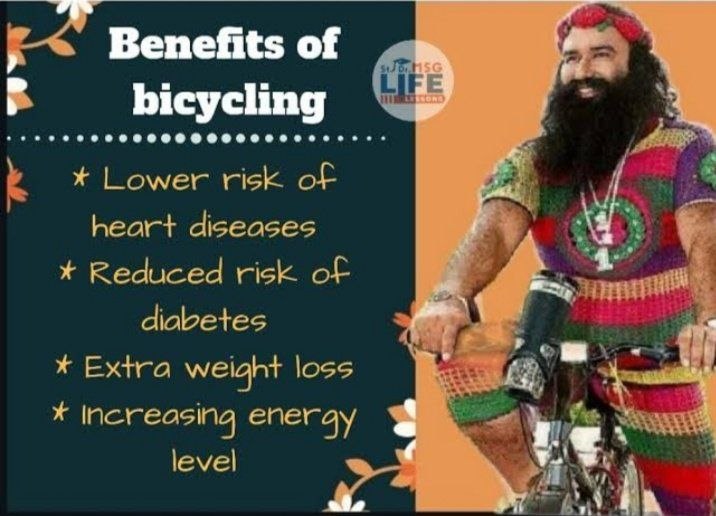 vijaysa12381851's tweet photo. CYCLE अभियान हमें साइकिल चलाने या पैदल चलने के माध्यम से स्मार्ट तरीके से यात्रा करना सिखाता है। इससे स्वास्थ्य बेहतर होता है और पर्या���रण की रक्षा होती है। हर दिन बेहतर विकल्प चुनें। #CareForHealth का समर्थन करें। 
 Saint Gurmeet Ram Rahim Ji https://t.co/SsKKyvVztH