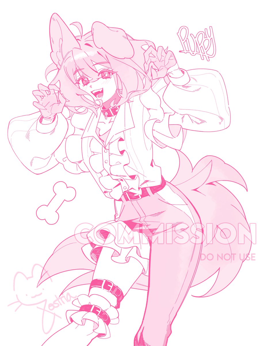 monochrome sketch cm for @/Ren_ciea 🩷