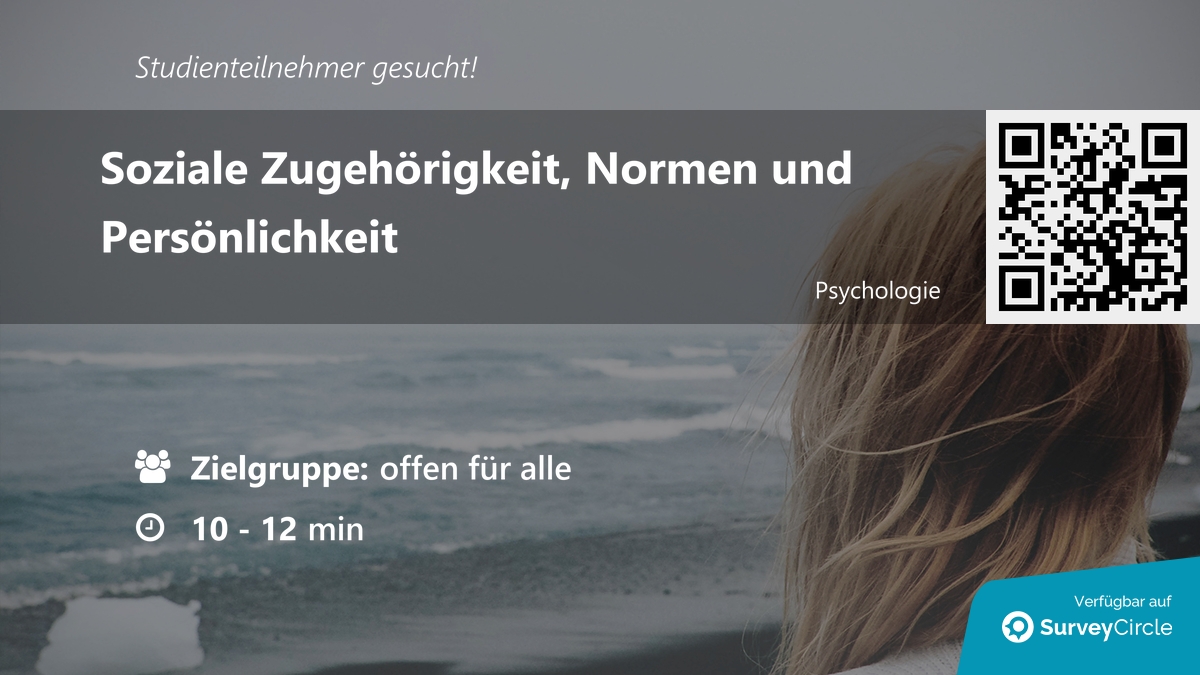 daily_research's tweet image. Teilnehmer für Online-Studie gesucht!

Thema: "Soziale Zugehörigkeit, Normen und Persönlichkeit" via @SurveyCircle

#connectedness #verbundenheit #belonging #zugehörigkeit #SozialeNormen #umfrage #surveycircle