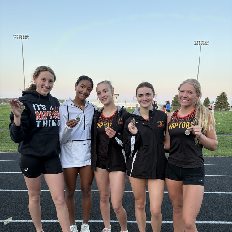 RVRaptors's tweet photo. Congrats to the Raptor girls track team for winning the OABCIG Coed meet tonight!  Boys placed 3rd. https://t.co/3zEDdnU1ew