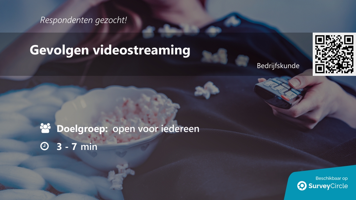 daily_research's tweet image. Respondenten gezocht voor onderzoek!

Onderwerp: "Gevolgen videostreaming" via @SurveyCircle #ugent

#streaming #gedrag #impact #videos