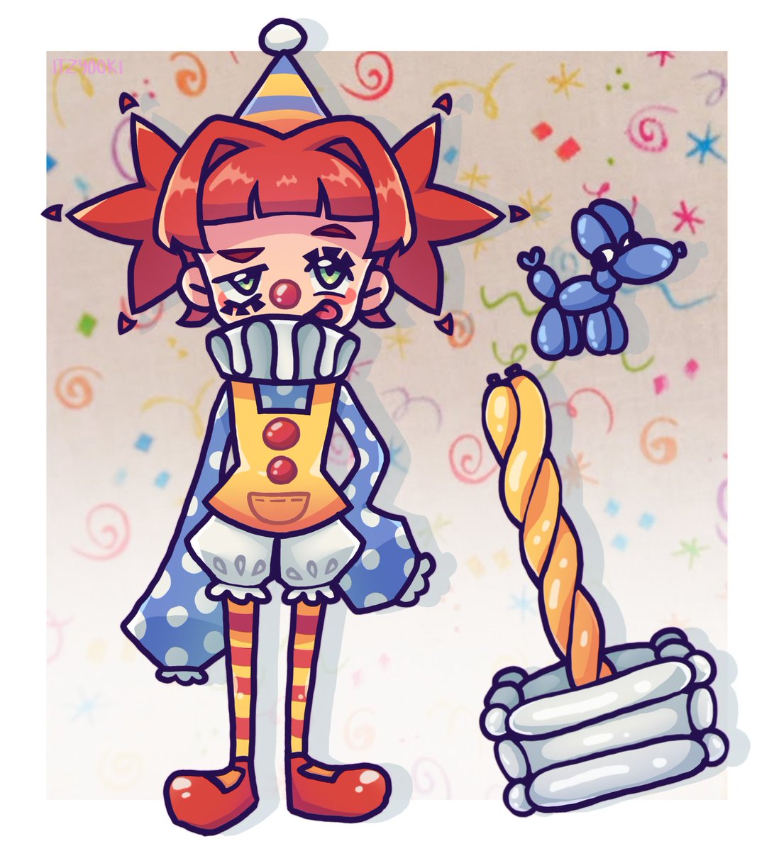itzyooki's tweet photo. my oc claunia and her pet loonieballoonie https://t.co/c5GDWTCce4