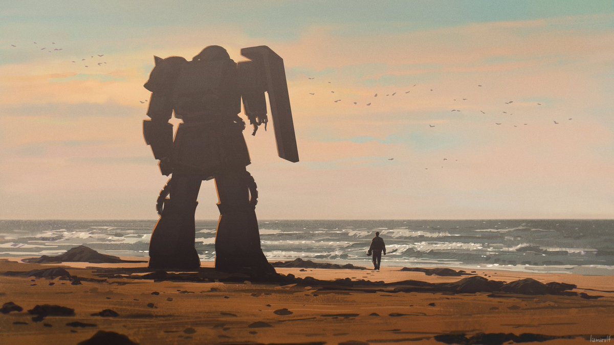 The One Year War: A Zeon Pilot's First Glimpse of the Ocean

Art by <a href="/icemarv14/">Icemarv14</a> 

#Gundam